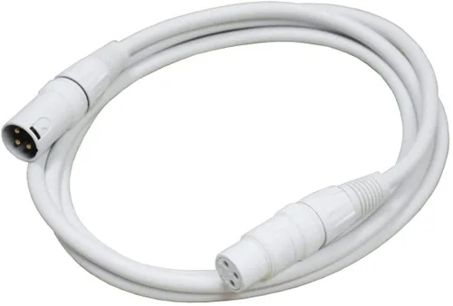 Miniatura 3 de Audio2000'S E80106P2 - Paquete de dos cables XLR hembra a XLR macho macho de color blanco equilibrado de audio/grabación/micrófono