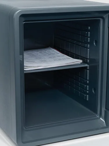 Miniatura 8 de Caja fuerte Honeywell, resistente al fuego, impermeable, con cerradura de combinación, 2087F, 0 volts