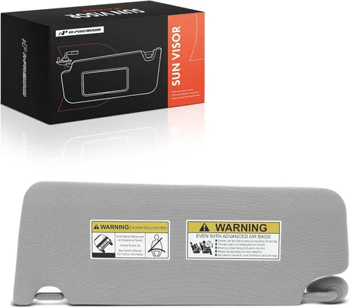 Miniatura 10 de A-Premium Visera solar del lado del pasajero derecho compatible con Honda Pilot 2016-2022, Ridgeline 2017-2023, Passport 2019-2022 - con espejo