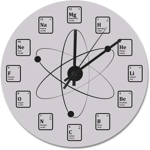 Miniatura 24 de Reloj de pared con aspecto de madera natural, reloj de pared de guitarra acústica, silencioso, redondo, de madera, funciona con pilas, reloj