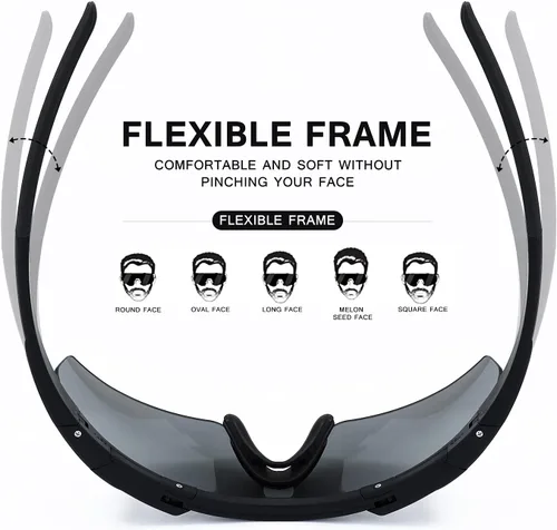 Miniatura 8 de SPOSUNE Anteojos de disparo para hombre con funda, resistentes a los impactos con 3 lentes, gafas de seguridad antivaho para hombres y mujeres