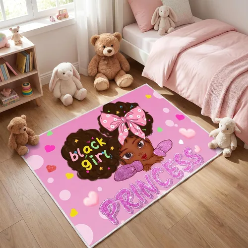 Miniatura 32 de Alfombra de gato para habitación de niñas, diseño de dibujos animados, decoración para dormitorio, bonita alfombra de área de gatos, alfombras