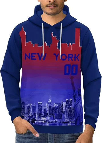 Miniatura 84 de Custom Football Hoodies City Night Skyline Personalized Sweatshirt Name Number Fan Gift Pullover for Men Women Youth