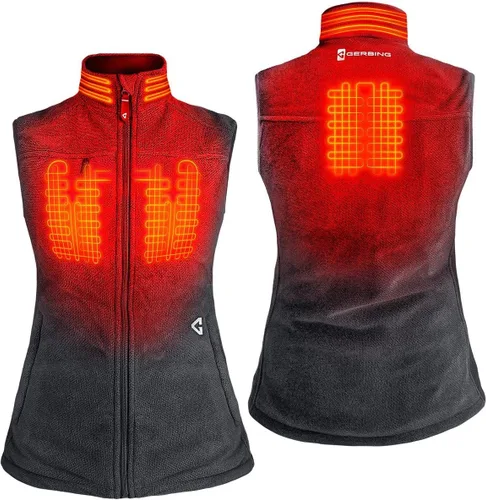 Miniatura 3 de Gerbing Chaleco de forro polar termita para mujer 7V 2.0 – Elegante chaleco térmico a batería para mujer – 8 horas de batería de respaldo gris, XS