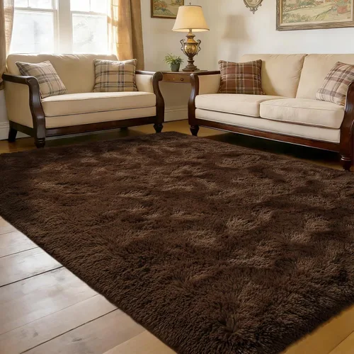 Miniatura 28 de Alfombra Corredor Suave de Pelo Largo para Dormitorio, 2 x 6 pies, alfombras esponjosas con parte inferior antideslizante para pasillo, junto a