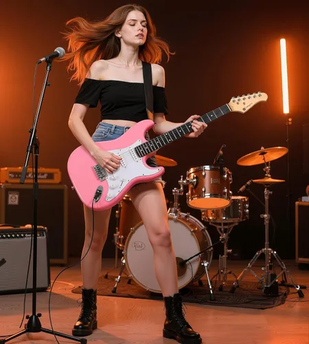 Miniatura 8 de Vangoa - Kit de guitarra eléctrica de tamaño completo de 39 pulgadas para principiantes, cuerpo sólido, color rosa, con pastillas SSS, amplificador