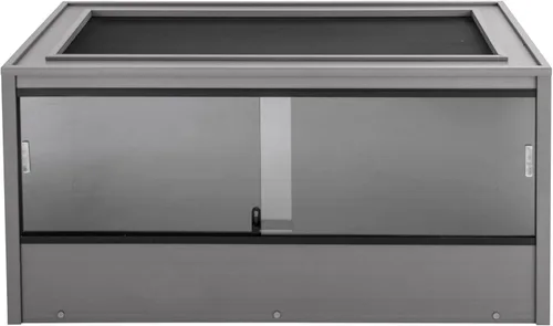 Miniatura 2 de New Age Pet ECOFLEX - Hábitat grande para reptiles de 48 pulgadas de ancho, Mojave Lounge para serpientes, tortugas y lagartos en arce, negro y Gris