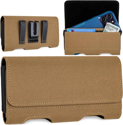 Miniatura 9 de Mopaclle Funda Tipo Holster de Nylon para Teléfono con Clip para Cinturón para iPhone 17 Pro / 17, iPhone 16 Pro 16, 15 Pro 15, iPhone 14, 14 Pro