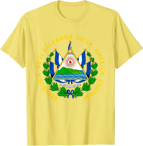 Miniatura 42 de Camiseta con diseño de emblema de la bandera de El Salvador