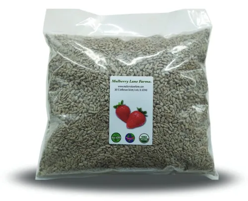 Semillas de girasol, 5 libras crudas, sin cáscara, sin sal, sin sal, certificado orgánico por USDA, a granel sin OMG, producto de EE. UU. Mulberry