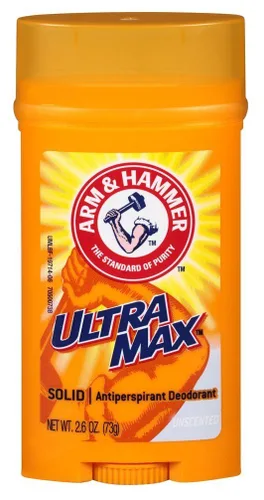 ARM & HAMMER ULTRAMAX Desodorante antitranspirante invisible sólido sin perfume, 2.60 onzas (paquete de 2)