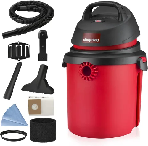 Miniatura 2 de Shop-Vac 5890489 Aspiradora húmeda/seca de 4 galones de 4.0 caballos de fuerza, 1.25 pulgadas de diámetro x 4 pies, cable de 6 pies, ideal