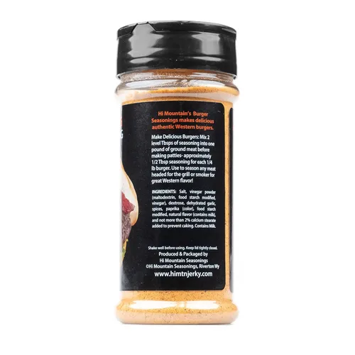 Miniatura 3 de Hi Mountain Condimento gourmet para hamburguesas Mezcla de alas de búfalo Bondad picante, picante y salada con un toque de ajo Condimento