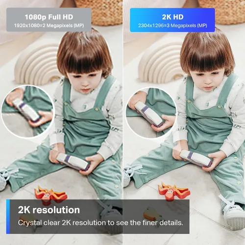 Miniatura 4 de TP-Link Tapo C110 Cámara seguridad 2K de interior, bebé o perro, detecta movimiento, audio bidireccional, sirena, visión nocturna, guarda en tarjeta