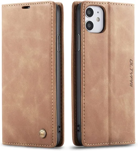 Miniatura 19 de QLTYPRI Para iPhone Air Case Wallet Con Tarjetero, Vintage PU Cuero Kickstand Cierre Magnético A Prueba De Golpes Folio Libro Funda Para IPhone 17