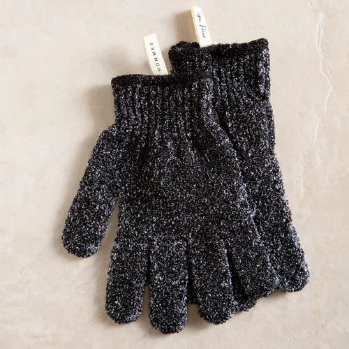 Miniatura 3 de Urbana Spa Prive Colección de carbón de bambú para hombre, guantes exfoliantes