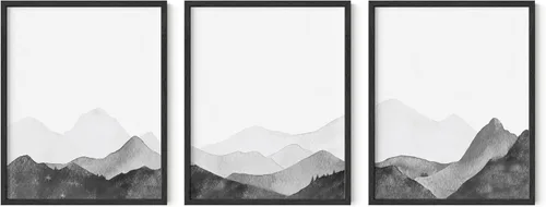 Miniatura 93 de HAUS AND HUES Arte de pared moderno de mediados de siglo, decoración bohemia para pared, juego de 3 impresiones artísticas de sol, decoración