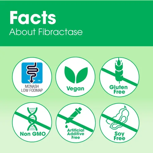 Miniatura 4 de Intoleran Fibractase Forte Digestive Enzymes Testpack - 6 cápsulas Suplemento para la intolerancia a los fructanos y galactanos Ayuda a digerir