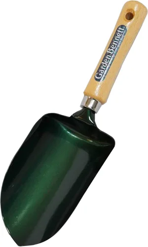 Miniatura 8 de Garden Helper Herramienta de mano de paleta de jardín grande, pala de mano para plantar y trasplantar, hoja de acero japonés resistente, mango