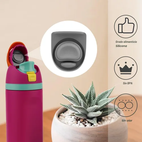 Miniatura 5 de 4 tapones de repuesto compatibles con Owala FreeSip de 24 onzas, 32 onzas, junta superior de tapa de botella de agua para Owala de 16/19/24/32/40