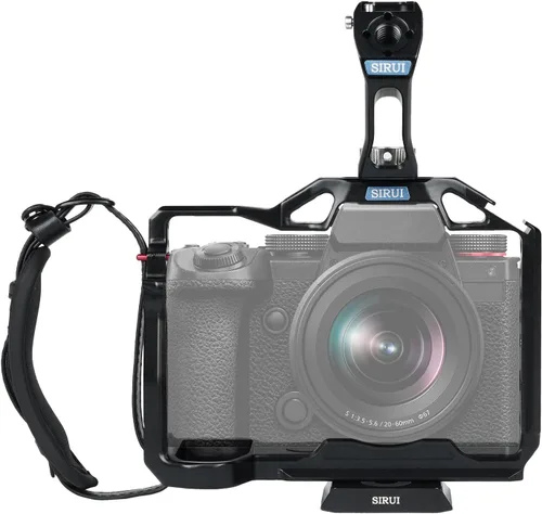 Miniatura 11 de SIRUI Jaula para cámara S5II S5IIX G9 II con correa para muñeca, jaula completa para Panasonic LUMIX S5II S5IIX G9 con placa incorporada para Arca