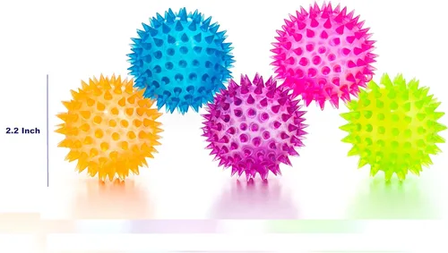 Miniatura 2 de Juguetes sensoriales para aliviar el estrés Fidget Spiky Ball 5 piezas – Juego de bolas de juguete antiestrés ecológicas para hombres, mujeres