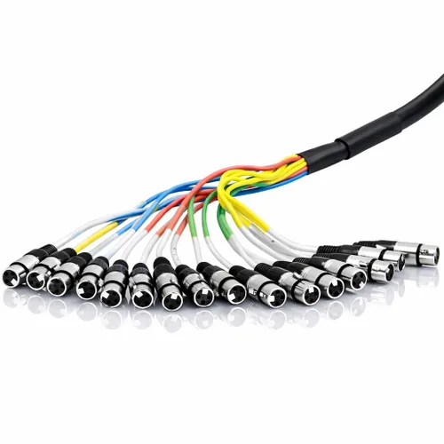Miniatura 2 de Seismic Audio - SARLX-16x100-16 Canales XLR Coloreado Mutil-Patch Cable Snake 100 pies