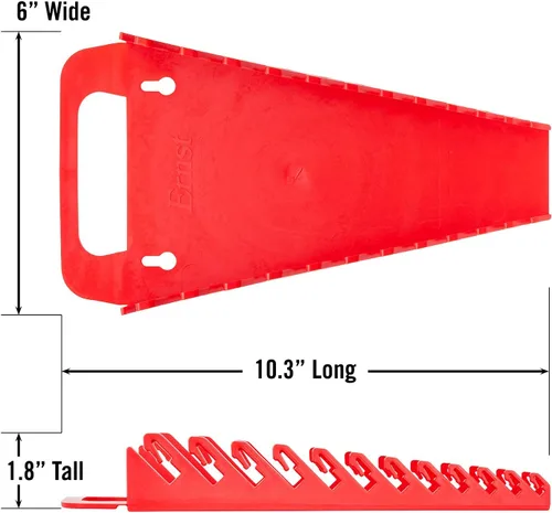 Miniatura 4 de Ernst Manufacturing 5015 Organizador de Llaves Gripper con Diseño Ergonómico, Capacidad para 12 Llaves, Rojo