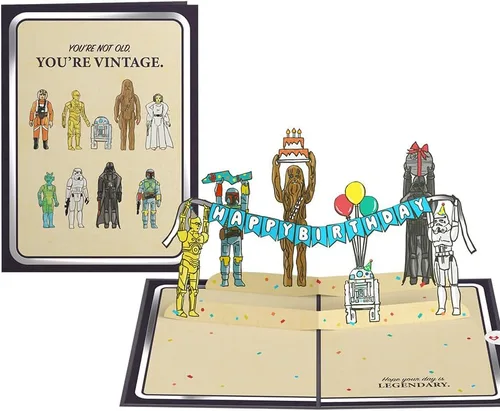 Miniatura 12 de Lovepop Star Wars™ The Death Star™ Tarjeta Desplegable de Enfrentamiento de la Estrella de la Muerte, Tarjeta 3D, Tarjeta de Cumpleaños, Tarjeta