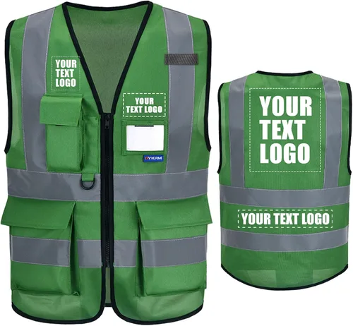 Miniatura 29 de A-SAFETY Chaleco de Seguridad Reflejante de Alta Visibilidad con Logo Personalizado (XS-8XL)