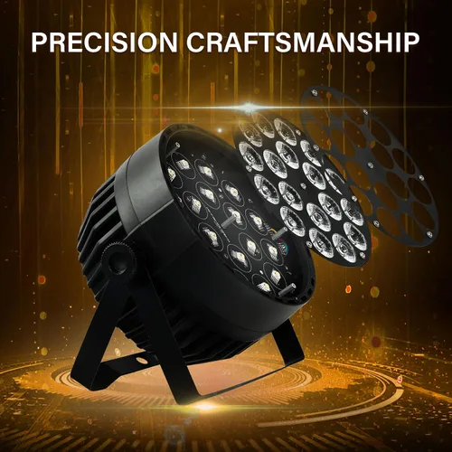 Miniatura 5 de DMX RGBWA - Luz Par de 180 W, UV 6 en 1, 18 luces LED Par 64 Luces de club de DJ con sonido activado para DJ Disco Club Festival Boda Fiesta Iglesia