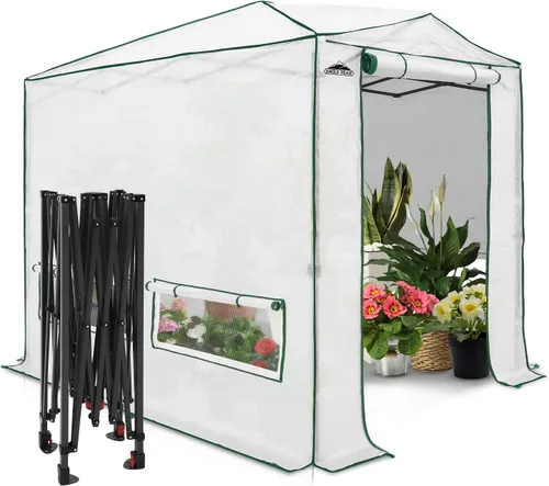 Miniatura 10 de EAGLE PEAK - Invernadero instantáneo emergente, para plantas de jardinería en interiores y exteriores, puertas con cremallera enrollable y ventanas