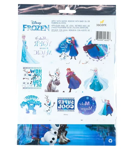 Miniatura 3 de Savvi Tatuajes temporales de Disney, juego de 50, Frozen de Disney