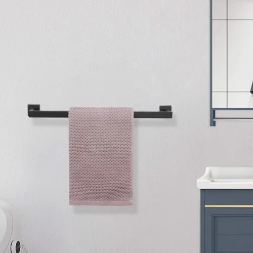 Miniatura 8 de NearMoon Barra para Toallas, Accesorios de Baño Premium de Acero Inoxidable Cuadrado Engrosado, Estante para Toallas de Ducha para Baño, Soporte