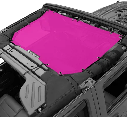 Miniatura 12 de Shadeidea JK - Parasol superior compatible con Jeep Wrangler JKU, cubierta de techo de malla suave (2007-2018) - Bloqueador de ruido de viento UV