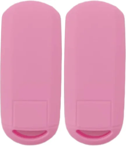 Miniatura 2 de REPROTECTING Funda de Goma de Silicona para Llavero Compatible con 2009-2019 Mazda 3 6 CX-5 CX-7 CX-9 MX-5 Miata Toyota Yaris iA Scion iA (Rosa Rosa)