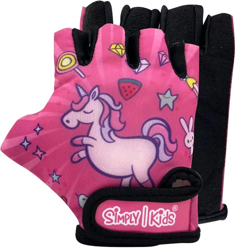 Guantes de bicicleta para niños equilibrados, bicicleta de montaña, ciclismo I, transpirables, sin dedos, guantes de ciclismo con cojines extra