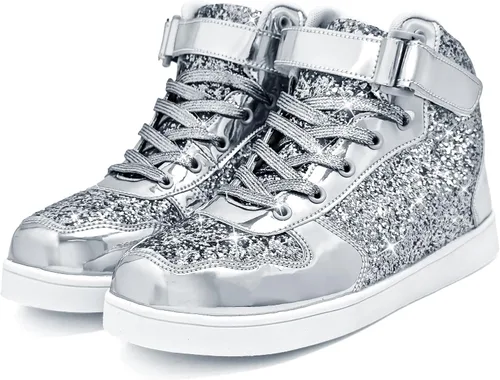 Miniatura 2 de Wooowyet Zapatos con purpurina para niños y niñas, regalo para fiestas, cumpleaños, Navidad, Halloween
