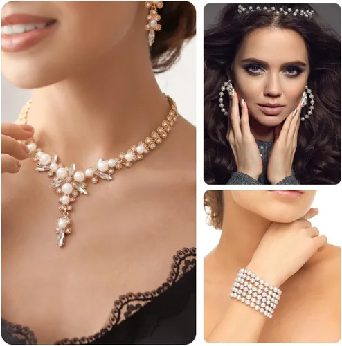 Miniatura 3 de 800 cuentas de perlas blancas para hacer joyas, kit de pulseras de perlas, cuentas espaciadoras sueltas para pulseras, collares, manualidades