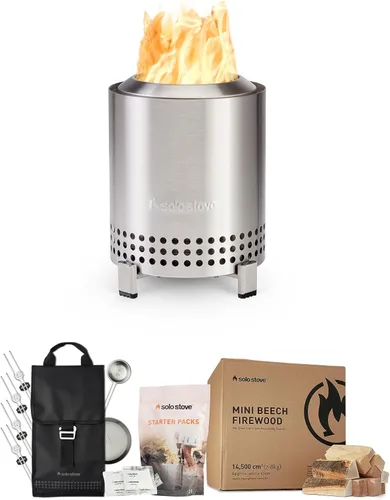 Miniatura 30 de Solo Stove Mesa, Hoguera de Mesa de 5.1 Pulgadas con Soporte - Hoguera de Acero Inoxidable Sin Humo para Acampar, al Aire Libre y Patio - Hoguera