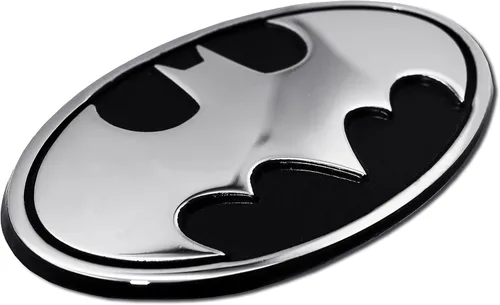 Miniatura 6 de Elektroplate Emblema de superhéroe ovalado de Batman de DC Comics con licencia oficial para automóviles, camiones y todos los automóviles, ajuste