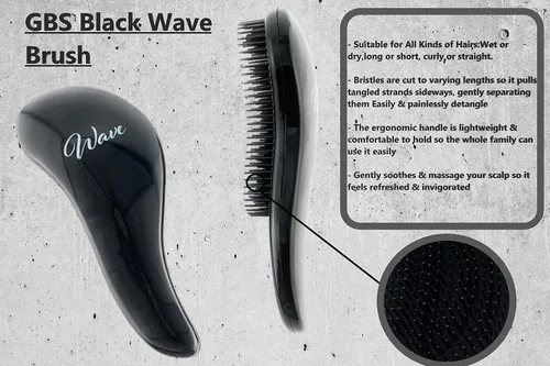 Miniatura 5 de G.B.S Cepillo desenredante para mujeres y niñas, cepillo desenredante para cabello seco y húmedo para todo tipo de cabello, elimina enredos y nudos