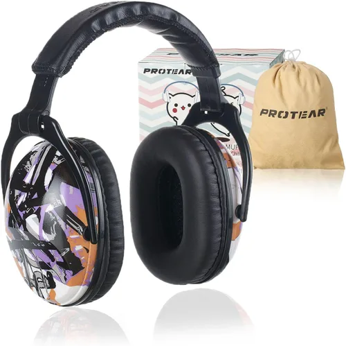 Miniatura 27 de Auriculares con cancelación de ruido para niños, protección auditiva NRR de 25 dB, reducción de ruido, a prueba de sonido para niños, orejeras