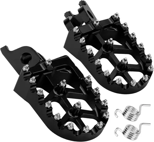 Miniatura 8 de LKV Estriberas CNC para motocicleta, pedal de descanso compatible con Honda CR125 CR250 CRF150R CRF250L CRF250R CRF250R CRF250X CRF300L CRF450R Rojo