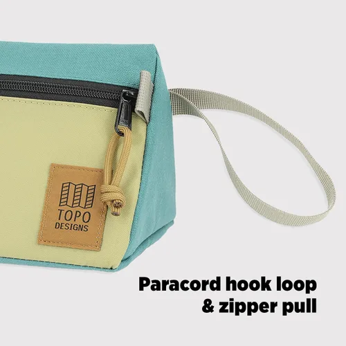 Miniatura 6 de Topo Designs Kit Dopp - Bolsa de viaje para artículos esenciales de cuidado personal, forma autoportante, totalmente forrada, nylon reciclado, Negro