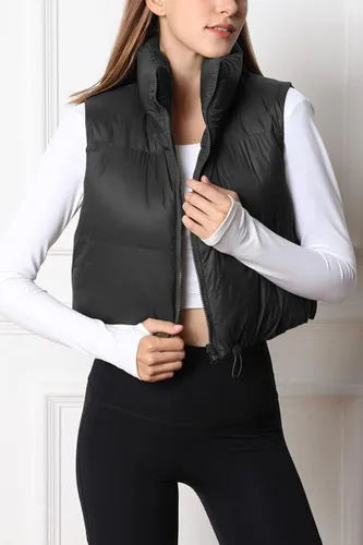 Miniatura 2 de AUTOMET Chaleco acolchado para mujer, sin mangas, cálido, ligero, para invierno, otoño, abrigos, ropa de moda 2023