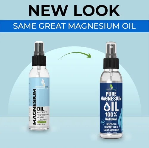 Miniatura 9 de Espray de aceite de magnesio puro 4oz - Espray tópico de magnesio de fuerza extra para dormir - Menos picazón - Menos escozor - 100% aceite natural