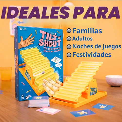 Miniatura 5 de Big Potato Tilt ’n’ Shout – Juego de mesa familiar de ritmo rápido para adultos y niños Juego de fiesta de preguntas con categorías y contenido