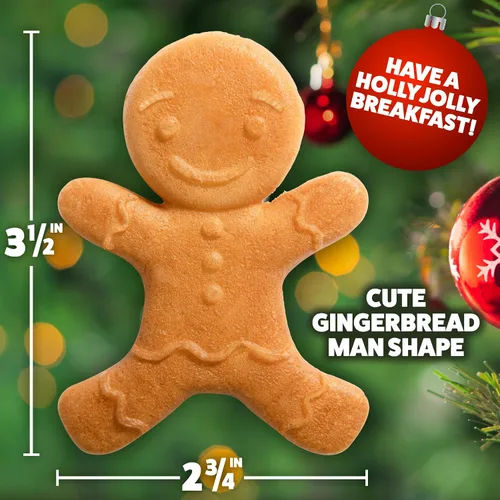 Miniatura 2 de Mini Waflera Hombre de Jengibre - Haz que esta Navidad sea Especial para los Niños con Plancha de Wafles Festiva de 4", Electrodoméstico Eléctrico