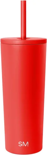 Miniatura 13 de Simple Modern- Vaso con aislamiento, c/tapa y pajilla Taza de viaje Botella de agua de ac. inox. reutilizable Unisex Colecc. Classic 24 oz